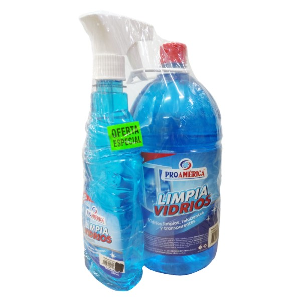 Proamerica Limpiavidrios Azul 2000 ml