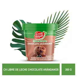 Crem Helado Libre de Leche Sabor Chocolate  con Arándanos