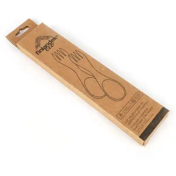  Set Cubiertos De Bambu Exdish210 
