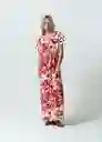 Vestido Lenni Mujer Rojo Pompeya Oscuro Talla S 572G344 Naf Naf