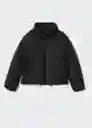 Abrigo Anorak Charlie Negro Talla 19 Teen Niñas Mango