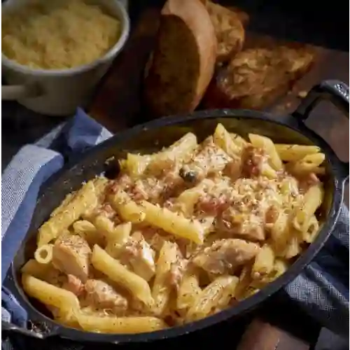 Penne Carbonara con Pollo