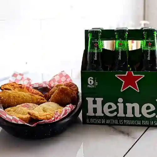 Sixpack de Heineken + 6 Empanaditas