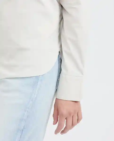 Camiseta Essential Poplin Crudo Beige Claro T L Chevignon