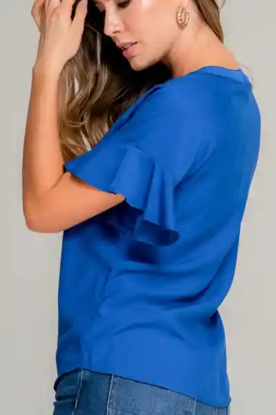 Blusa Anatta Color Azul Klain Talla XS Ragged