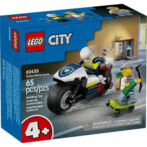 Set de Construcción Persecución en Moto de Policía Lego