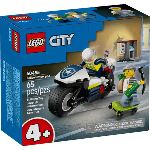 Set de Construcción Persecución en Moto de Policía Lego