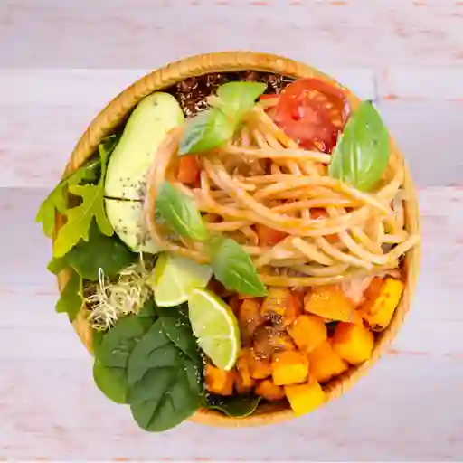 Bowl con Res Pizzaiola y Pastas