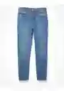 Jean Mom Azul Talla 0 Long Mujer American Eagle