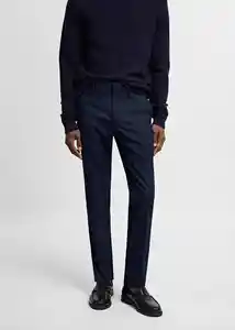 Pantalón París Marino Talla 36 Hombre Mango