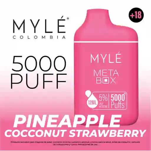 MYLE Vape Pineapple Coconut Strawberry 5000 Puff 5%