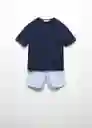 Set Pijama Night Navy Talla 10 Niños Mango