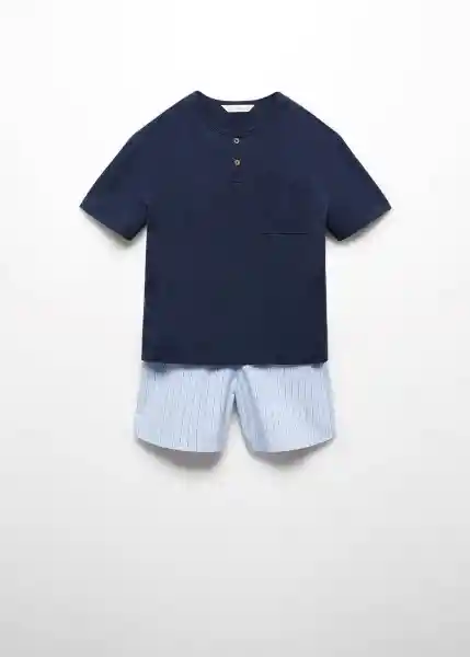 Set Pijama Night Navy Talla 10 Niños Mango