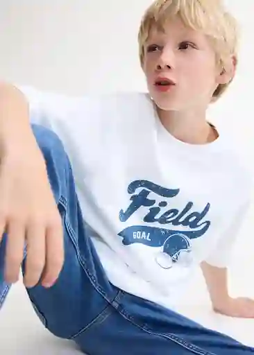 Camiseta Park1 Blanco Talla 10 Niños Mango