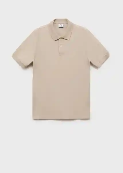Camiseta Polo Rea Crudo Talla XL Hombre Mango