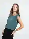 Camisa Anthea Mujer Verde Anade Oscuro Talla M 511F329 Naf Naf