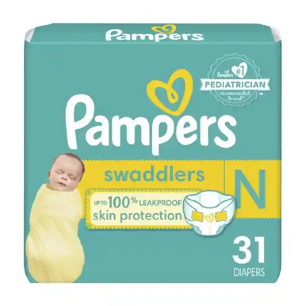 Pañales Desechables Pampers Swaddlers Recién Nacido 31 Und​