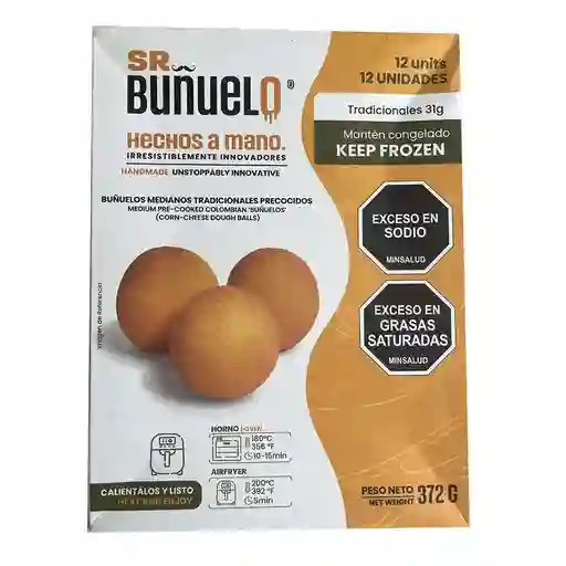 Buñuelos congelados tradicionales