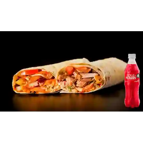 Combo Shawarma Grande + Kola Román Original 400ML