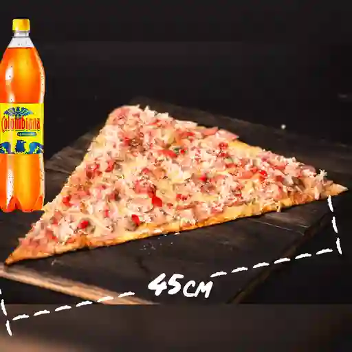 Combo pizza especial + colombiana 1.5 l