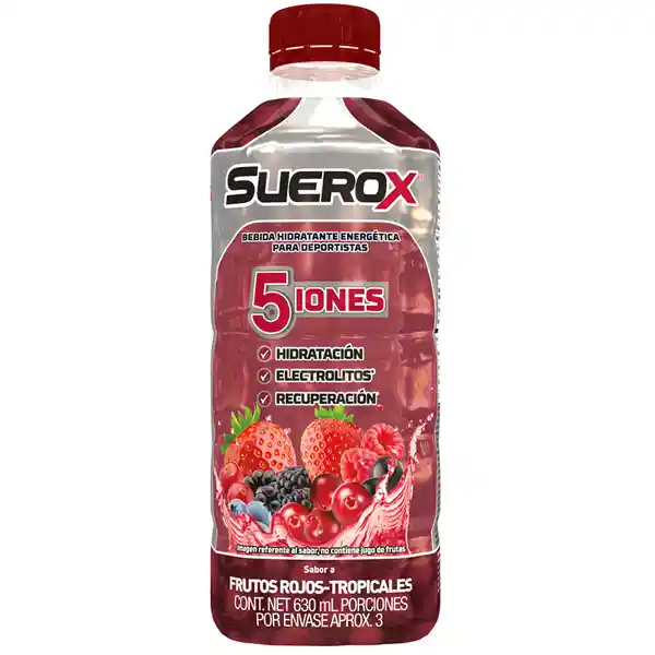 Suerox Frutos Rojos Con 5 Iones