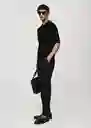 Pantalón Dublino Negro Talla 44 Hombre Mango