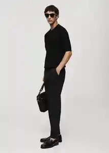 Pantalón Dublino Negro Talla 44 Hombre Mango