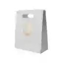 Bolsa de Regalo Grande Serie Silver Gray Miniso