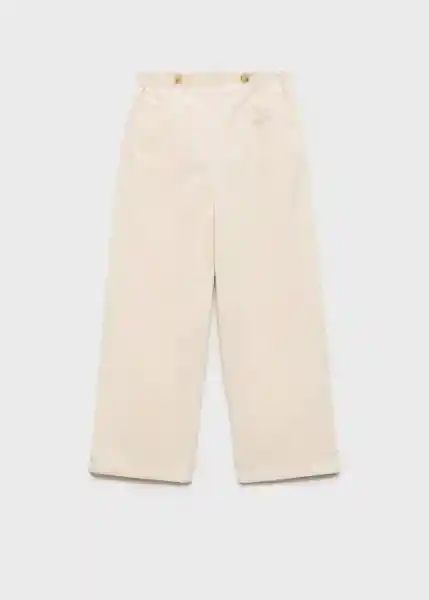 Pantalón Liria Crudo Talla 12 Niñas Mango