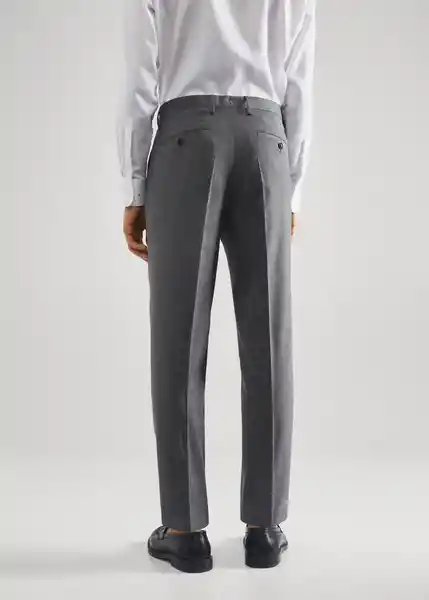 Pantalón Boston Gris Talla 42 Hombre Mango