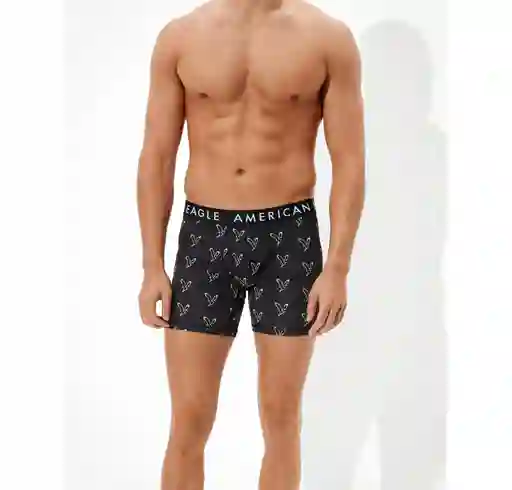 Bóxer Negro Talla Medium Hombre American Eagle