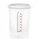Estra Recipiente Cuadrado Linea Blanca 9 L