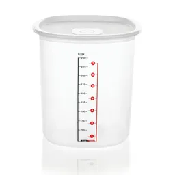 Estra Recipiente Cuadrado Linea Blanca 9 L