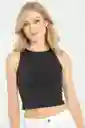 Top Amatista Color Negro Talla S Ragged