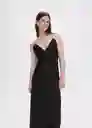 Vestido Lorena Negro Talla XS Mujer Mango