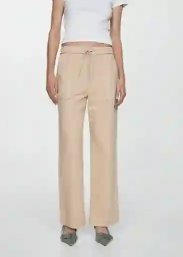 Pantalón Suki Arena Talla L Mujer Mango