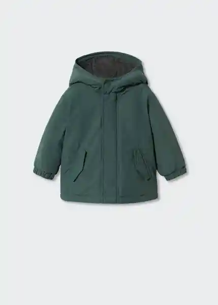 Anorak Xavi Verde Talla 67 Niños Mango