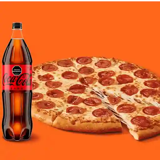 Combo pepperoni + coca cola