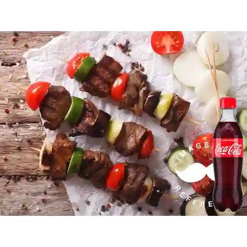 Combo Chuzo de Res + Coca Cola Original400 ml