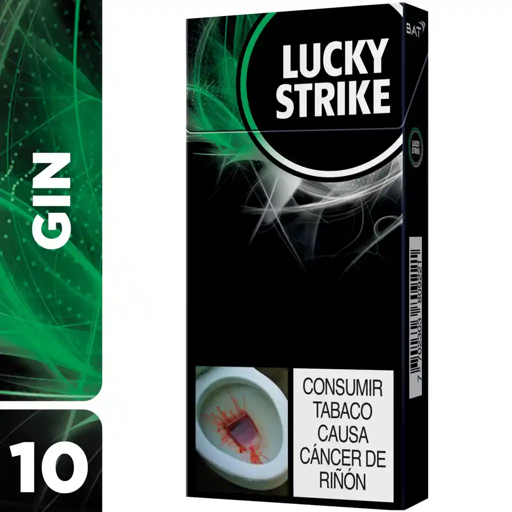 Cigarrillo Cartón De Lucky Strike Gin Xl 10