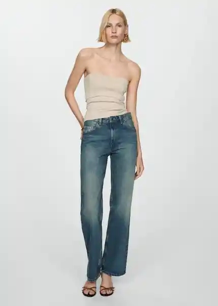Top Paulina Piedra Talla XS  Mujer Mango