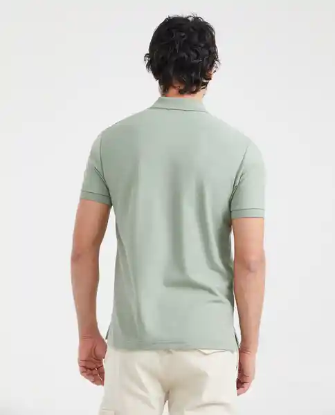 Camiseta Polo Clasic Verde Velado Medio L Chevignon