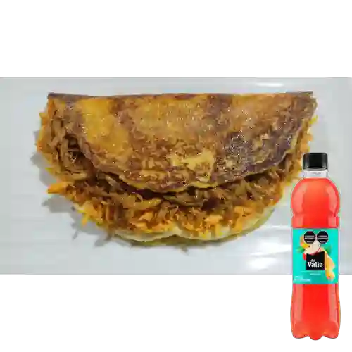 Combo Cachapa Especial Mixta +Del valle Salpicón 500Ml