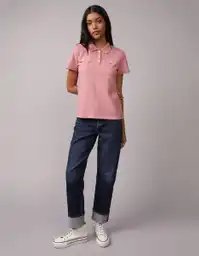 Camiseta Mujer Rosado Talla Medium 9899107 American Eagle