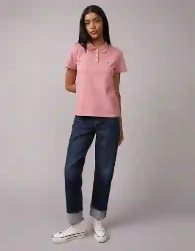 Camiseta Mujer Rosado Talla Medium 9899107 American Eagle