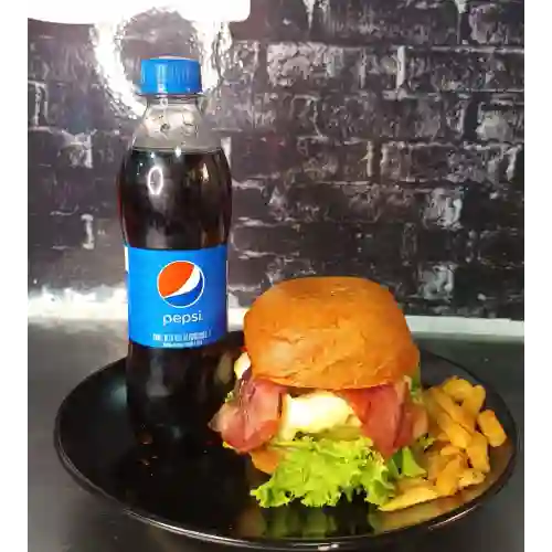 Combo Futbolero Hamburguesa + Gaseosa