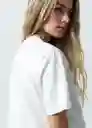 Camiseta Mujer Crudo Puro Claro L Naf Naf