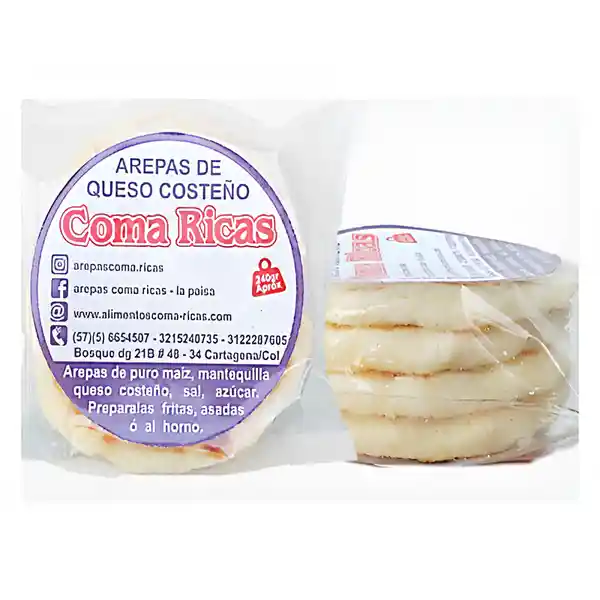 Coma Ricas Arepa Maíz Con Queso