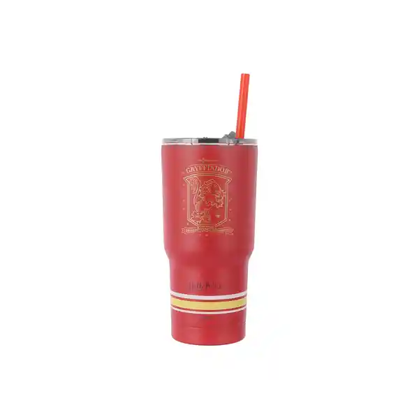 Vaso de Con Dije y Pitillo Serie Harry Potter Rojo 580 mL Miniso