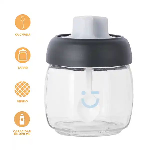 Contenedor de Especias a Serie Silver Grey Miniso
